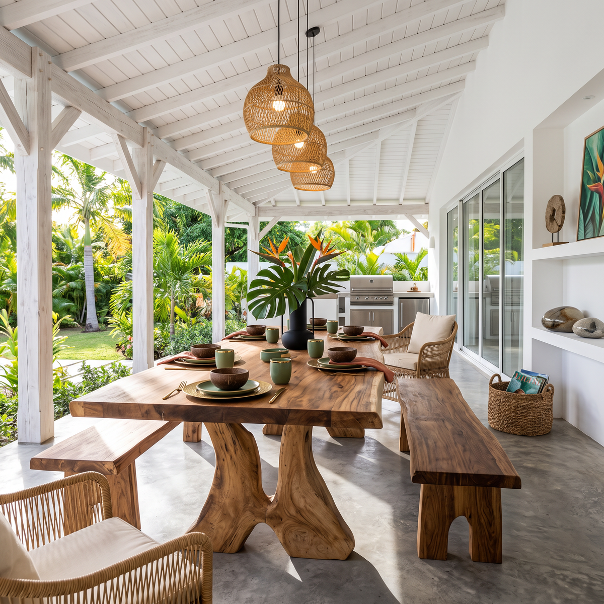 Farmhouse Dining Table For Vintage Furniture Look - Image 3