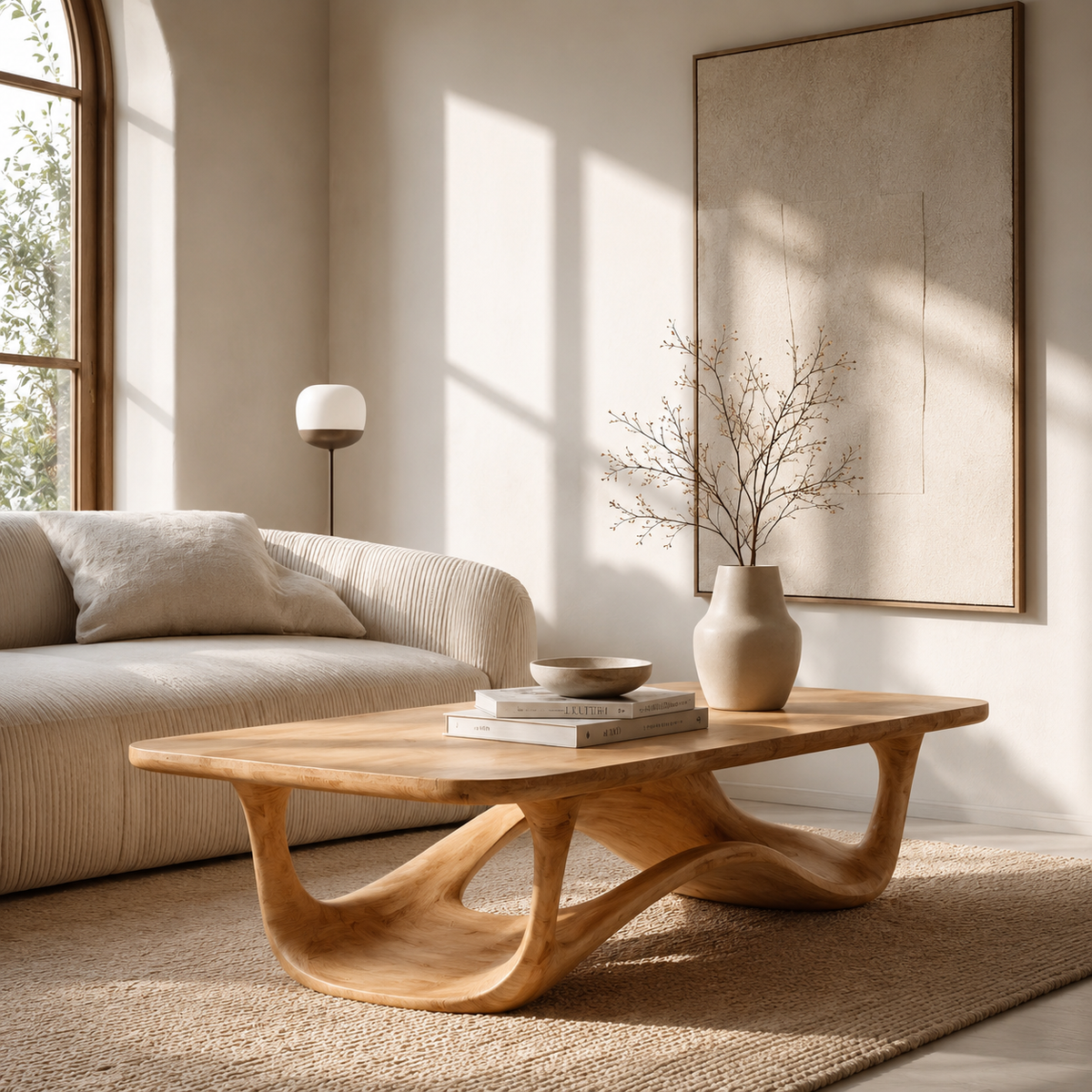 Contemporary Sculptural Coffee Table For Living Room - Image 3