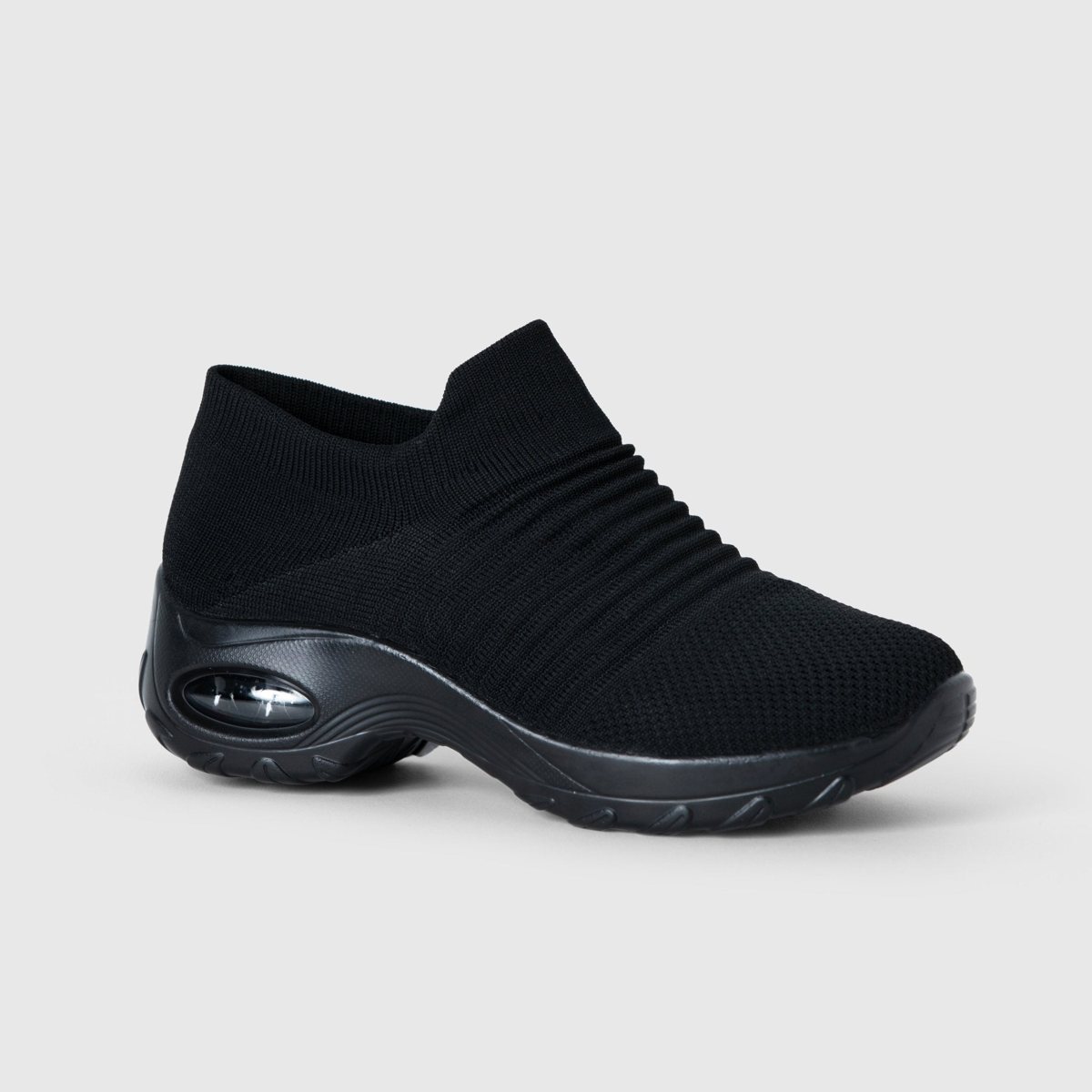 Breathable No-Tie Stretch Shoes – Women's Knit Slip-On Sneakers - Image 3