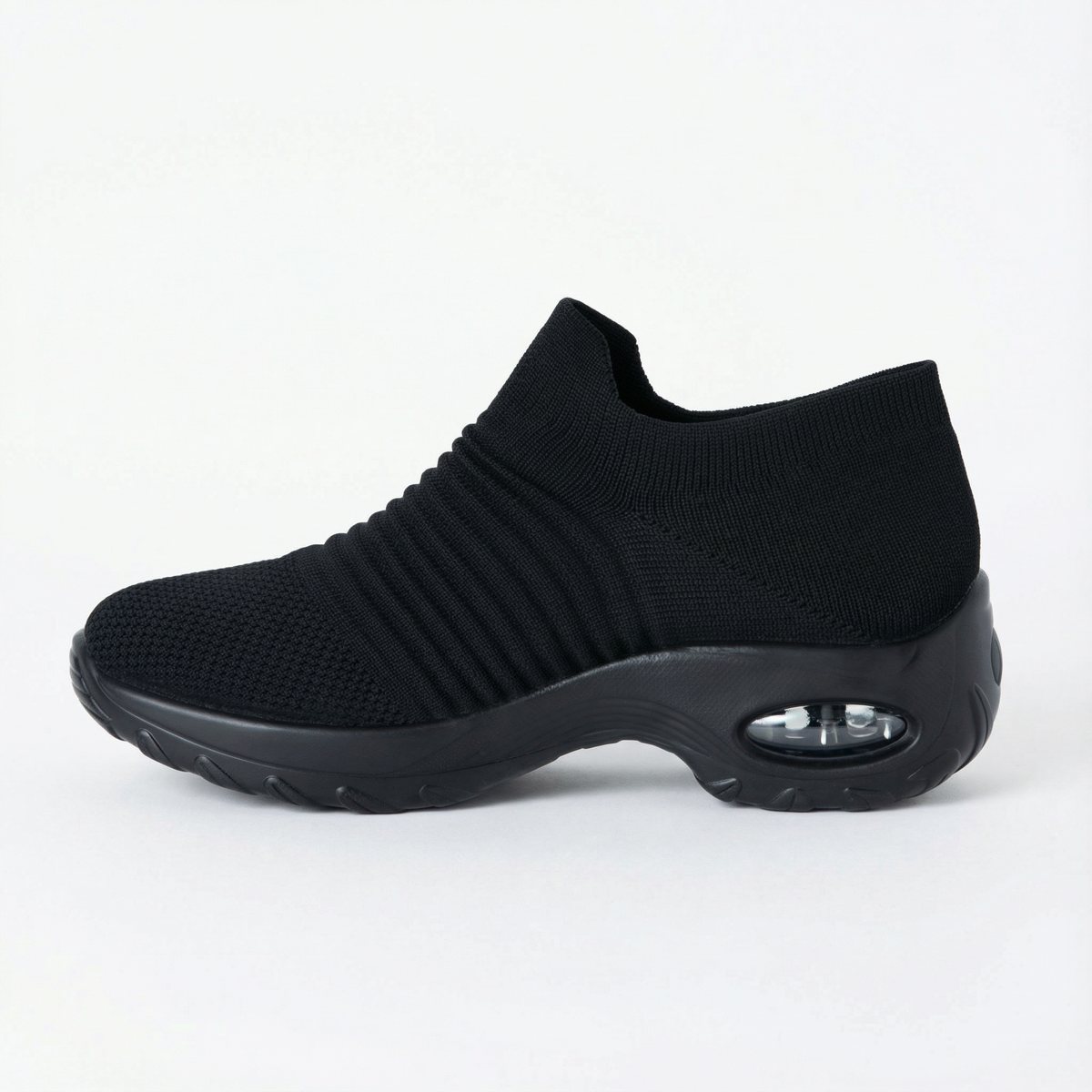 Breathable No-Tie Stretch Shoes – Women's Knit Slip-On Sneakers - Image 2