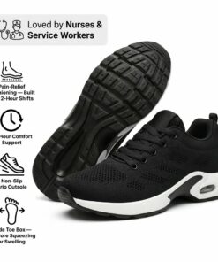 12-Hour Shift Work Shoes – Cushioned Slip-Resistant Sneakers
