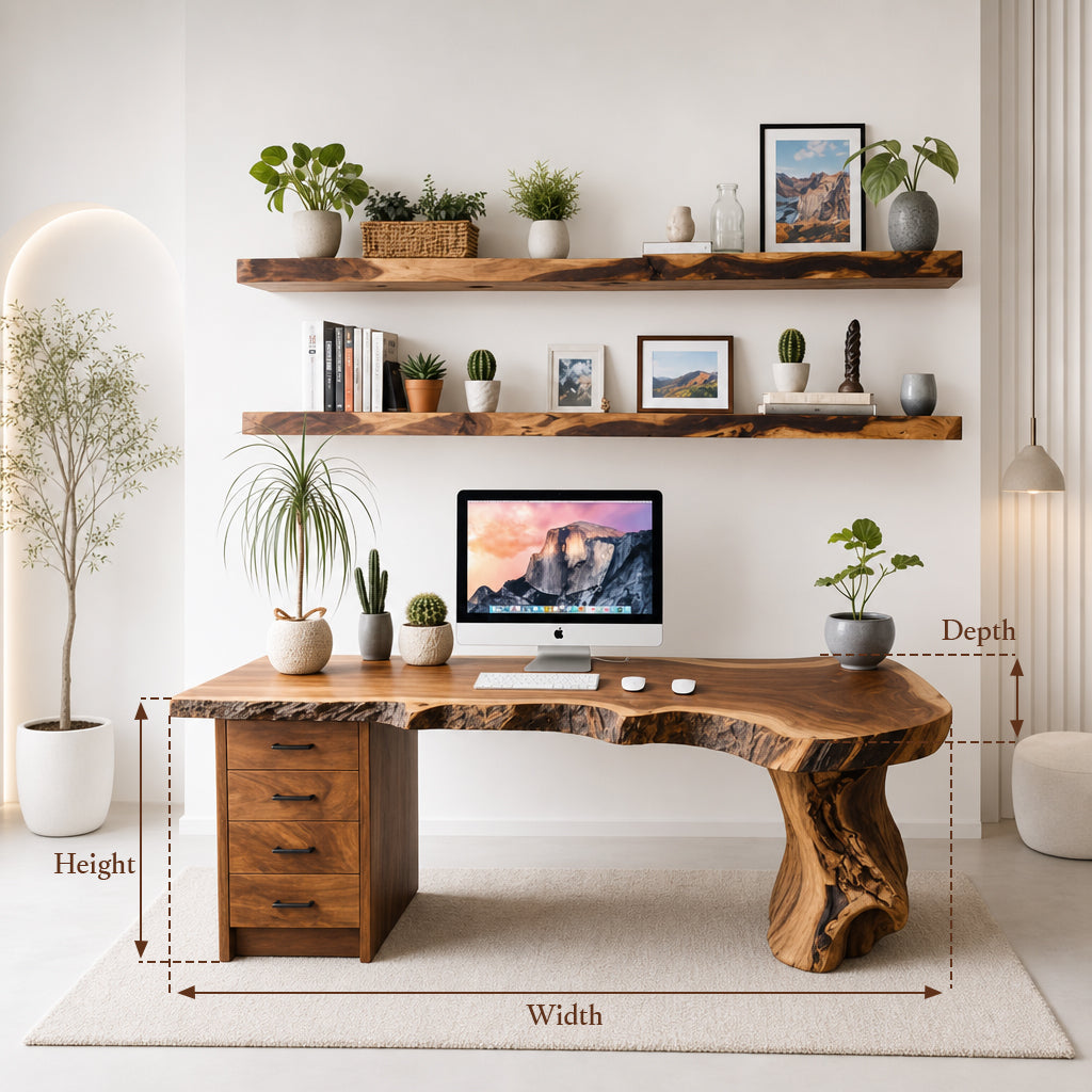 Handmade Live Edge Desk - Image 2