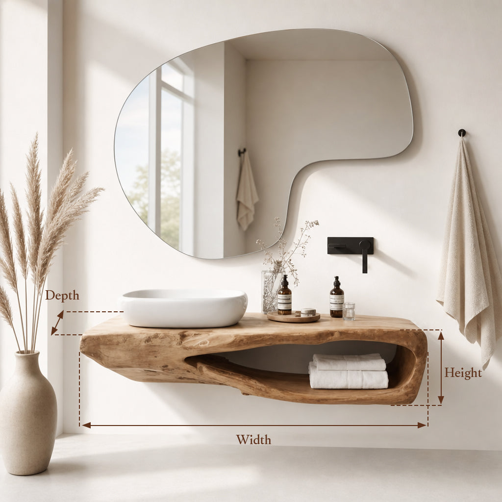 Rustic Floating Bathroom Vanity - Image 2