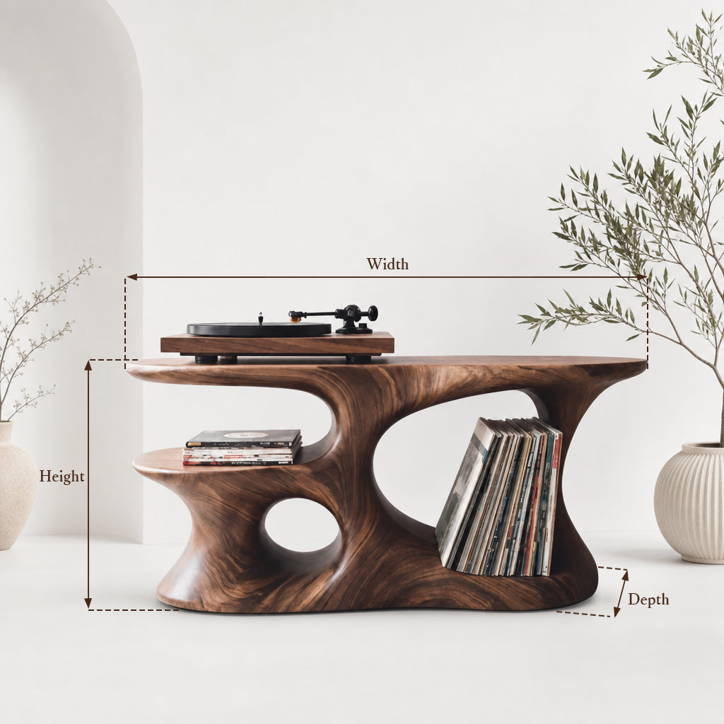 Solid Wood Turntable Stand - Image 2