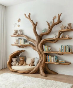 Handcrafted Solid Wood Nursery Decor & Kids' Library