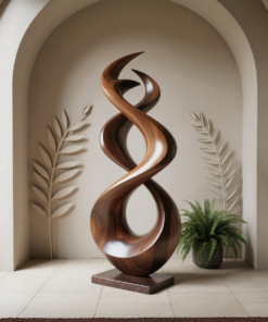 Rustic Abstract Sculpture For Outdoor Garden