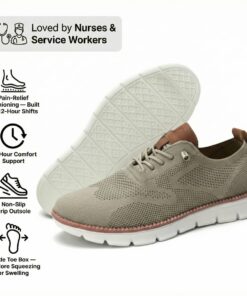 Men's Wide-Fit Comfort Shoes – Supportive Casual Leather-Look Shoes