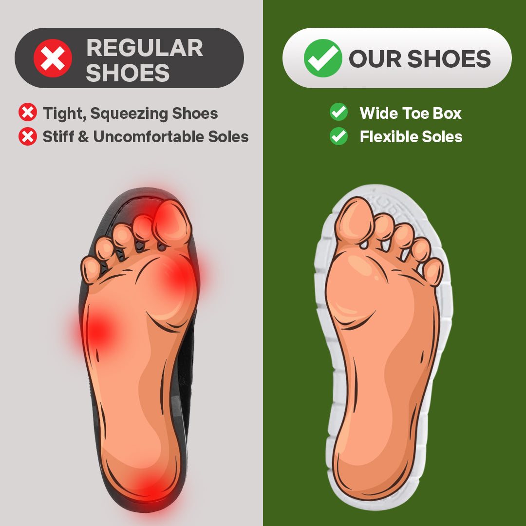 Men's Wide-Fit Comfort Shoes – Supportive Casual Leather-Look Shoes - Image 3