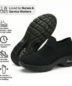 Breathable No-Tie Stretch Shoes – Women's Knit Slip-On Sneakers