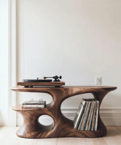 Solid Wood Turntable Stand
