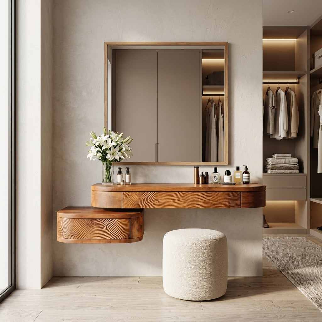 Modern Floating Vanity Table For Bedroom - Image 4