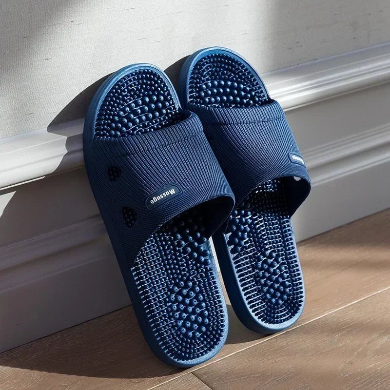 Acupressure Massage Slides – Textured Footbed Sandals - Image 4