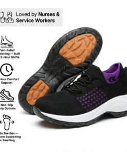 Long-Shift Comfort Sneakers – Wide Toe Box Work Shoes