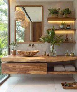 Live Edge Floating Vanity