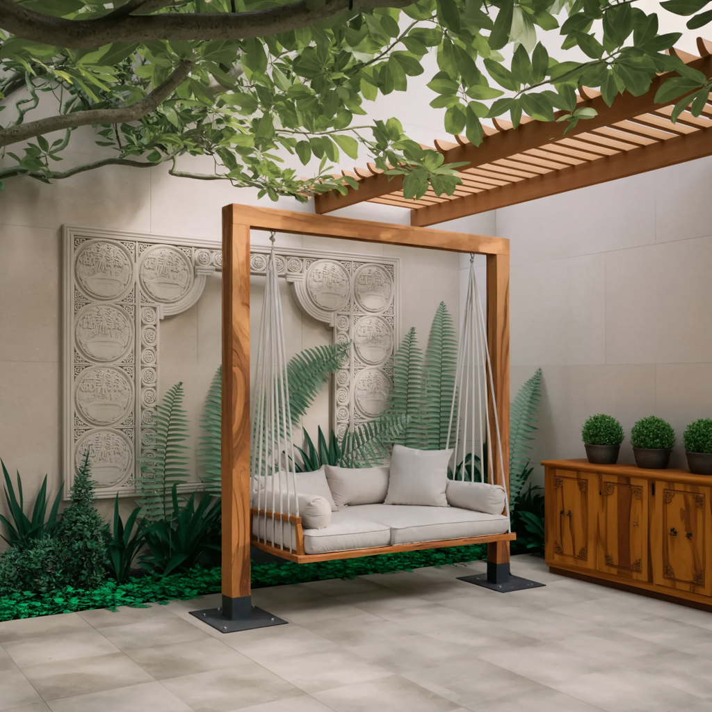 Modern Outdoor Daybed Swing For Poolside Or Garden - Image 2