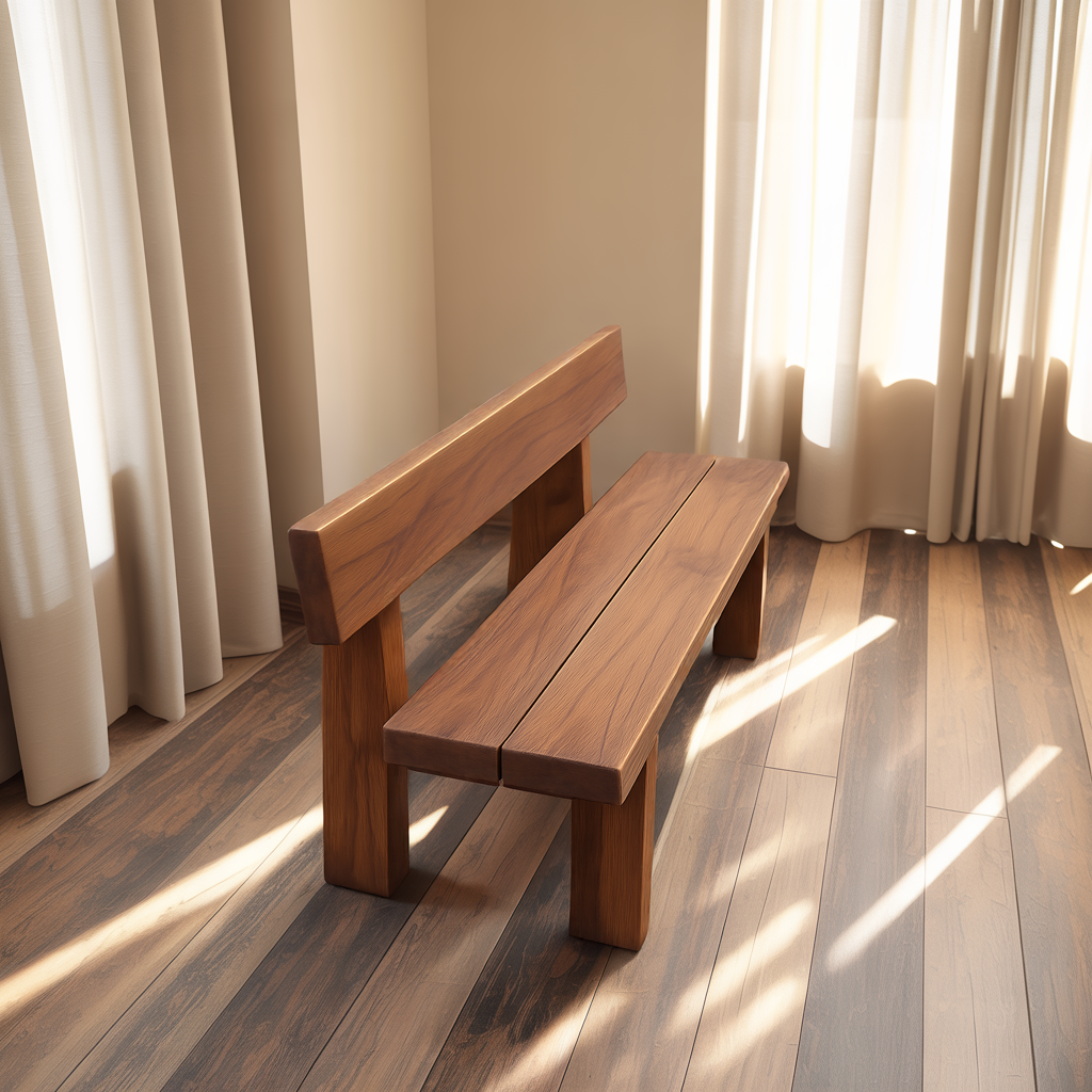 Minimalist Outdoor Garden Bench For Patio Balcony Courtyard - Image 3