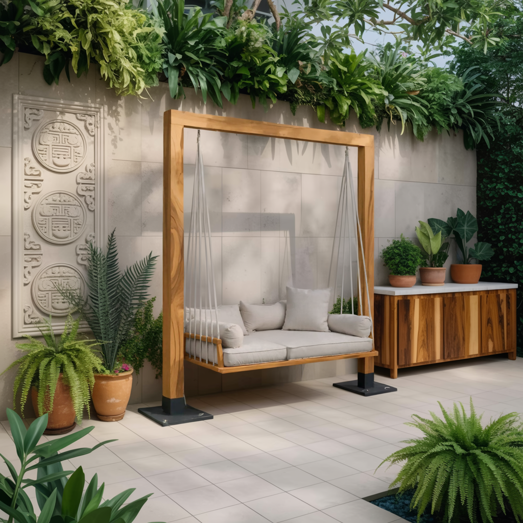 Modern Outdoor Daybed Swing For Poolside Or Garden - Image 5
