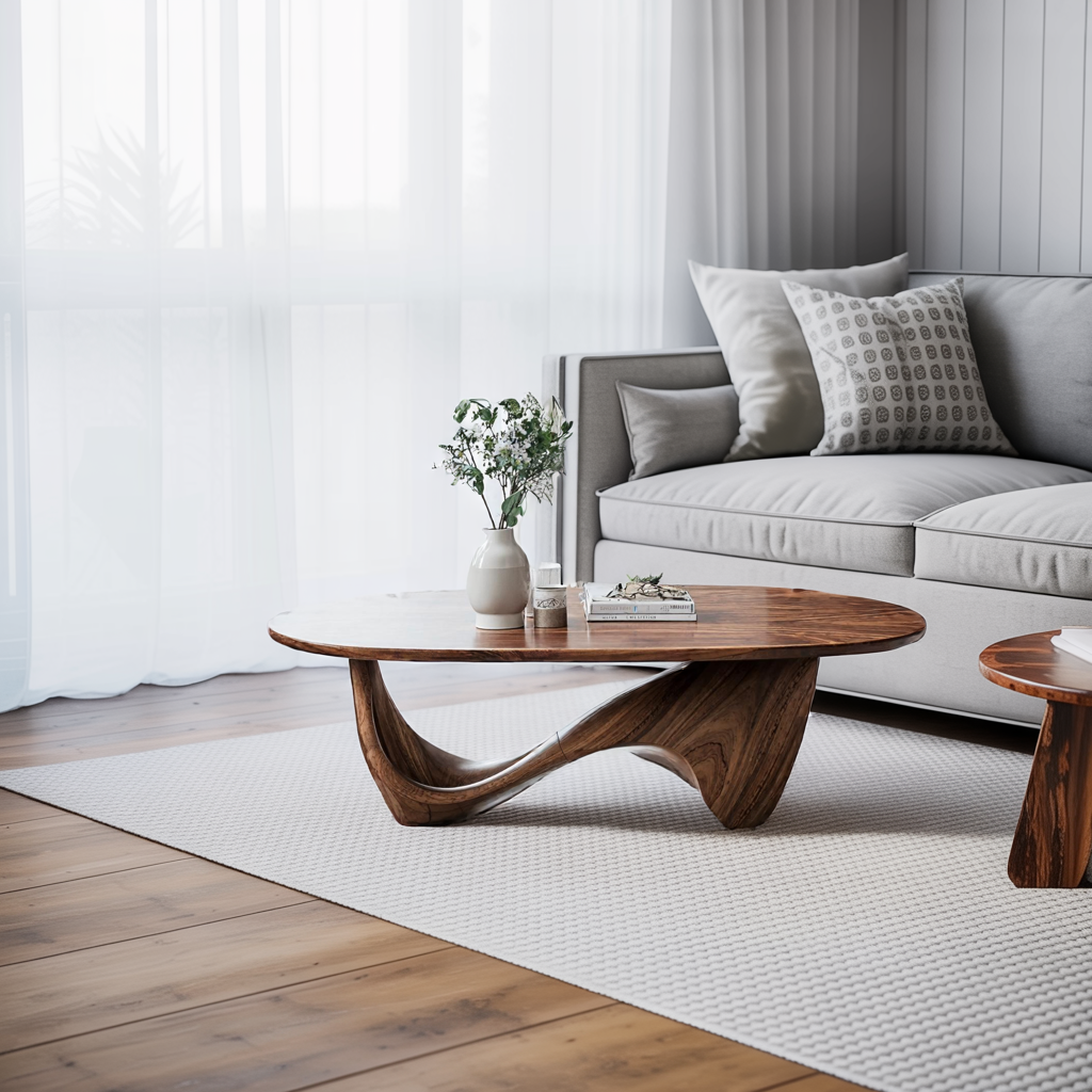 Rustic Solid Wood Table For Cozy Room Setup - Image 3