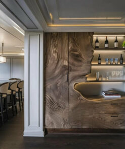 Modern Bar Cabinet With Wine Storage For Dining Room