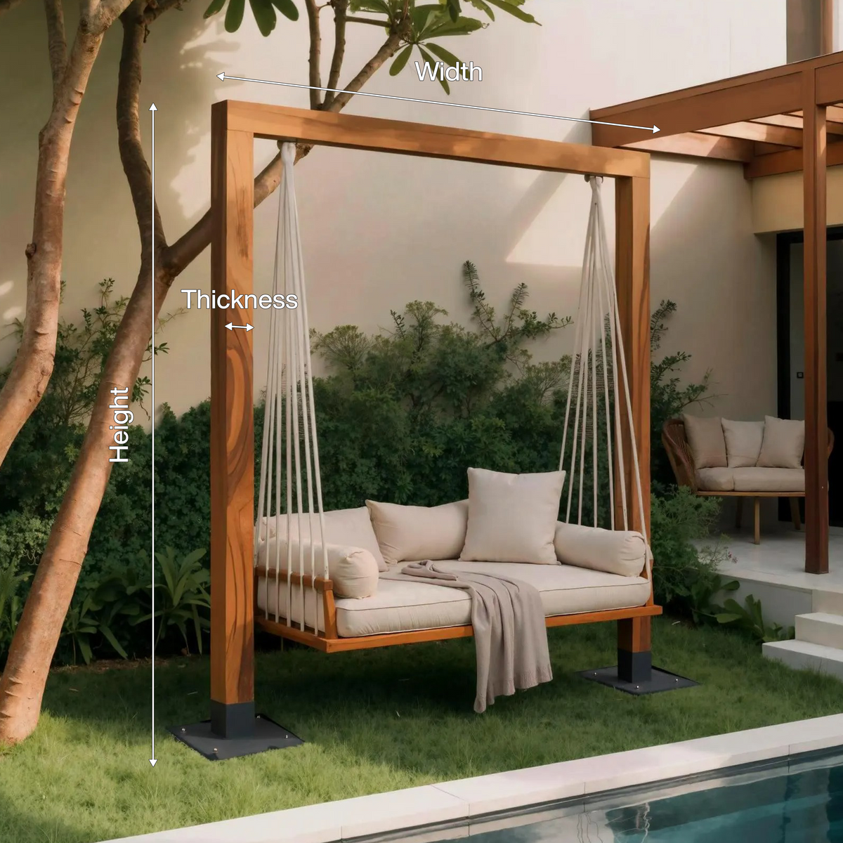Modern Outdoor Daybed Swing For Poolside Or Garden - Image 8